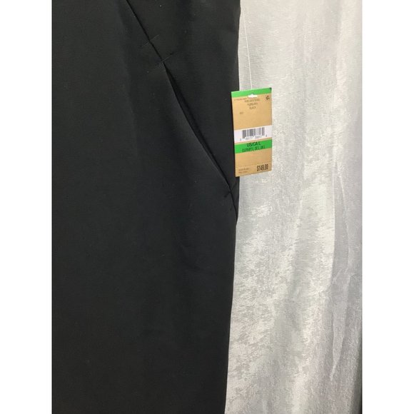 Rachel Rachel Roy Women's Sleeveless Button Front Dress NWT Large Black - Picture 3 of 11